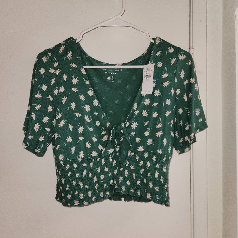 Crop top V neck